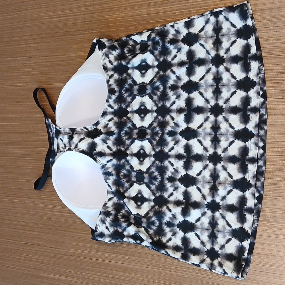 SOUTH POINT High Neck Print Tankini Top SZ 16 - Picture 3 of 5